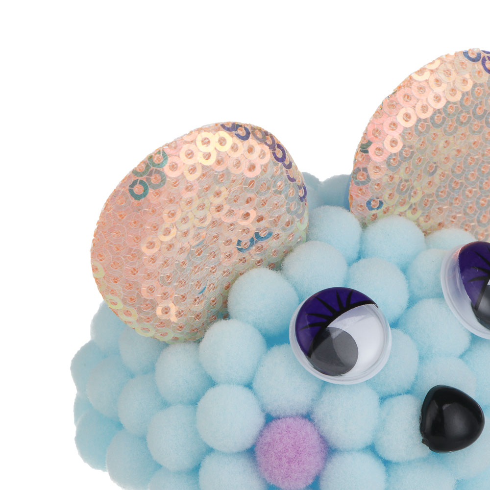 Набор для творчества "Весёлые помпоны", ХОББИХИТ, PP, TPR, полиэстер, арт.№ 287-462