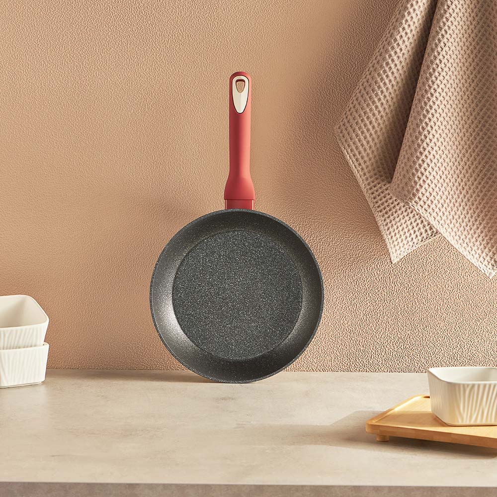 SATOSHI Лувьер Сковорода литая d24см, антипригарное покрытие мрамор, индукция, арт.№ 846-648