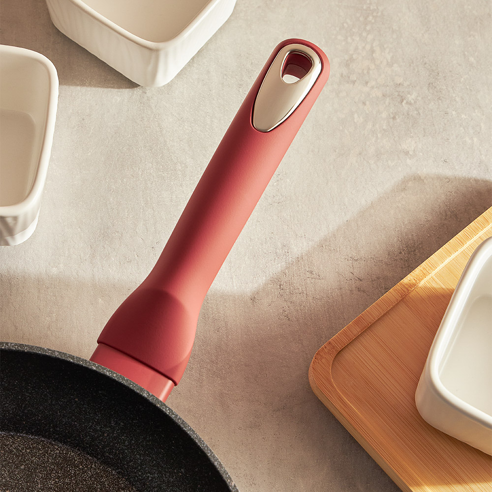 SATOSHI Лувьер Сковорода литая d24см, антипригарное покрытие мрамор, индукция, арт.№ 846-648