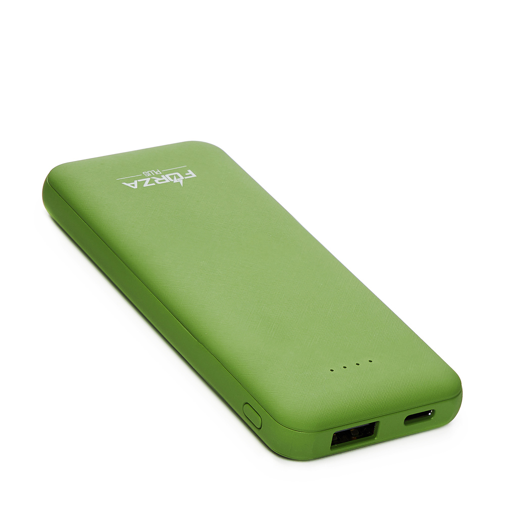 FORZA КИРЯ Аккумулятор мобильный, 4000 мАч, USB, 2А, прорезиненное покрытие, пластик, 4 цвета, арт.№ 916-392