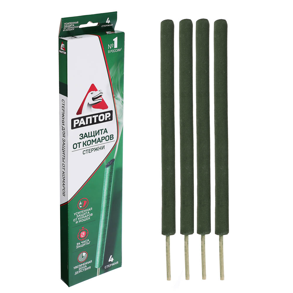 Стержень от комаров Раптор, 4шт, арт.№ 919-006