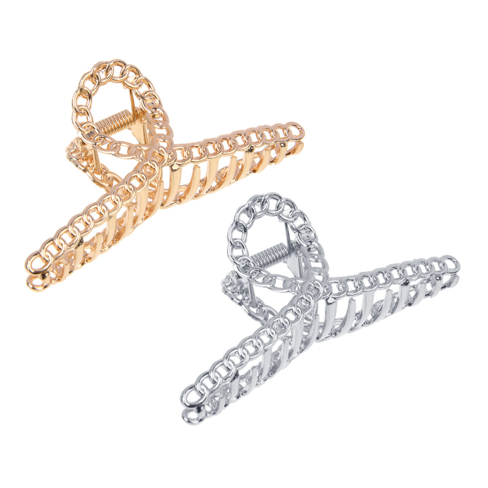 ЮНИLOOK Краб для волос, 7,5см, сплав, 2 цвета, ACS-94, арт.№ 321-030