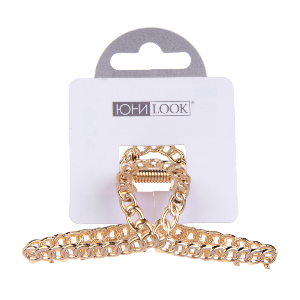 ЮНИLOOK Краб для волос, 7,5см, сплав, 2 цвета, ACS-94, арт.№ 321-030