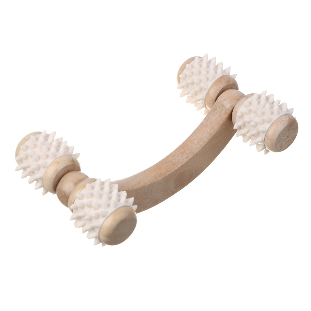 SILAPRO Max Массажный роллер, 16.5х6х9см, дерево, PVC, арт.№ 192-108