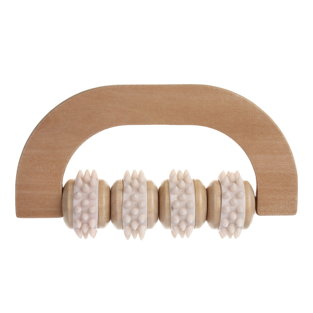 SILAPRO Max Массажный роллер 14х7х3.5см, дерево, PVC, арт.№ 192-109