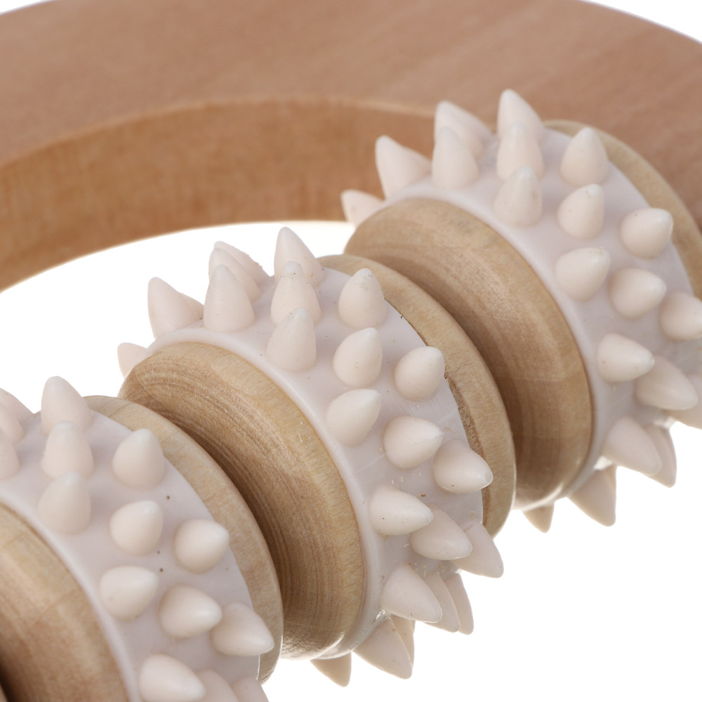 SILAPRO Max Массажный роллер 14х7х3.5см, дерево, PVC, арт.№ 192-109