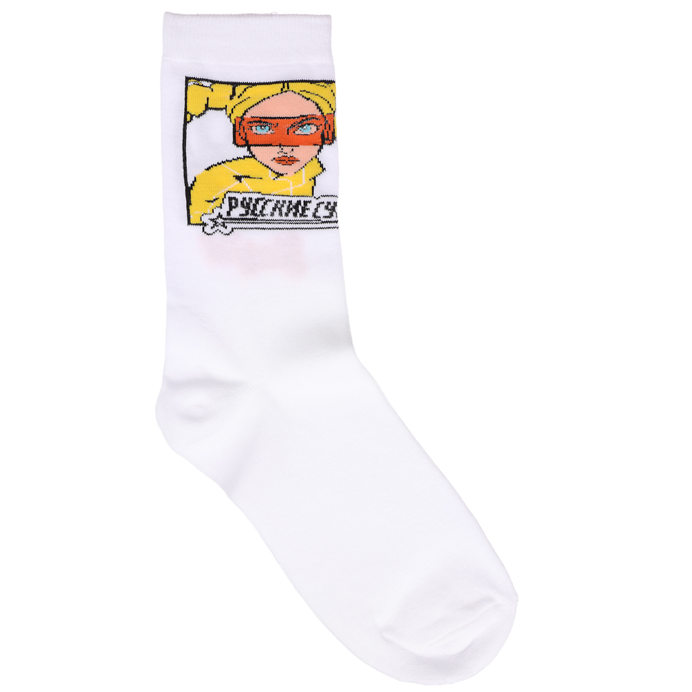 BY Русские Супергерои Носки р.25-27, 65% хлопок, 25% полиэстер, 10% спандекс, разноцветные, #33, арт.№ 019-418