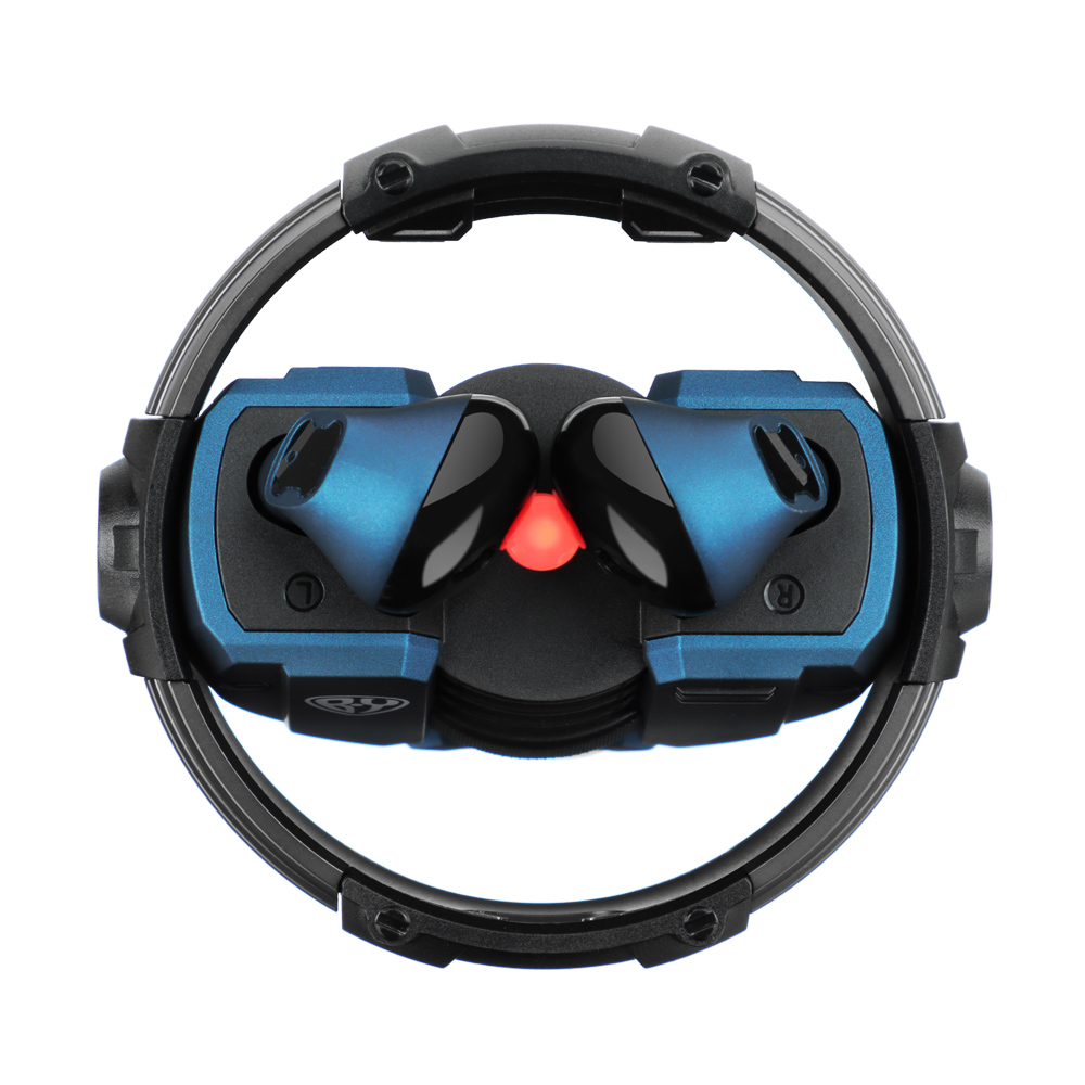 BY Наушники беспроводные TWS Герои ПЕРЕСВЕТ вкладыши, металл., черно-синий, BT5.3, 30/300 mAh., арт.№ 410-259