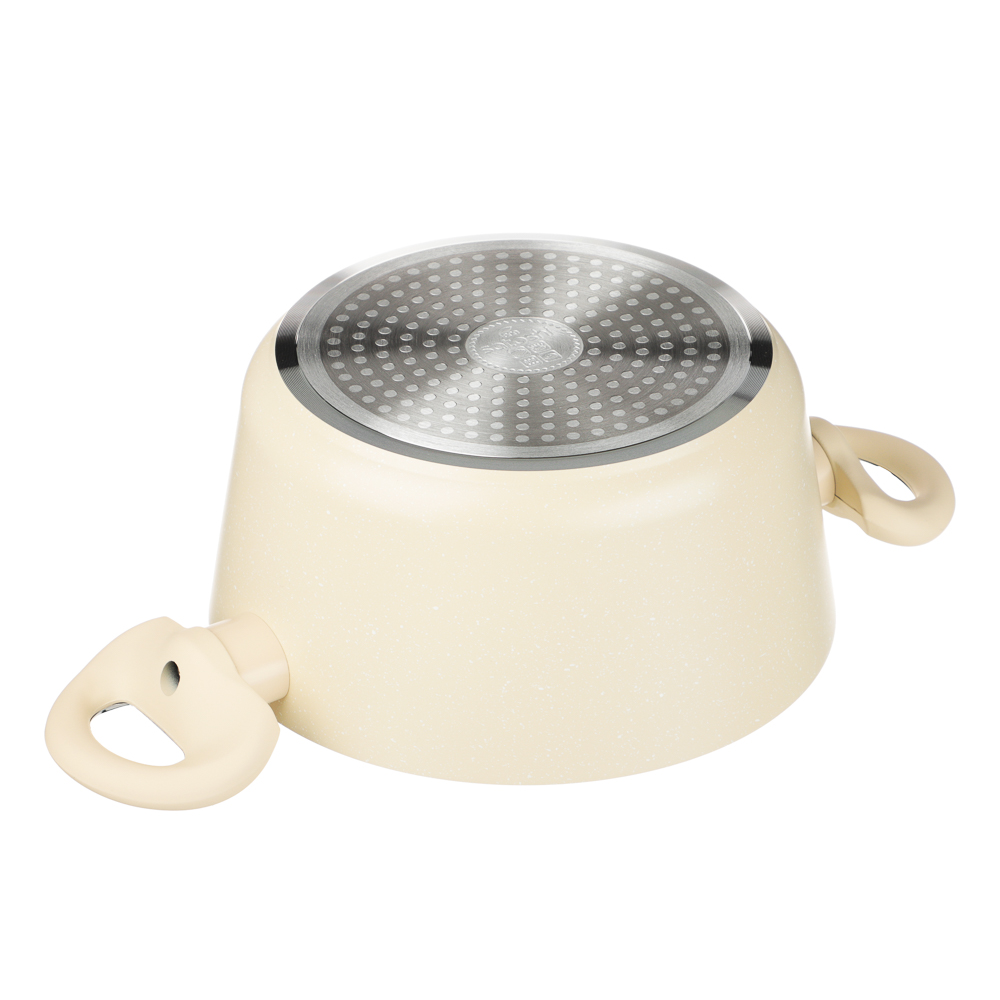 Набор посуды 9 предметов SATOSHI Турин, кастрюли 20 см, 24 см (2,7 л, 4,5 л), ковш 16 см, сковороды 24 см, 28 см, блинная сковорода 24 см, индукция, арт.№ 846-750