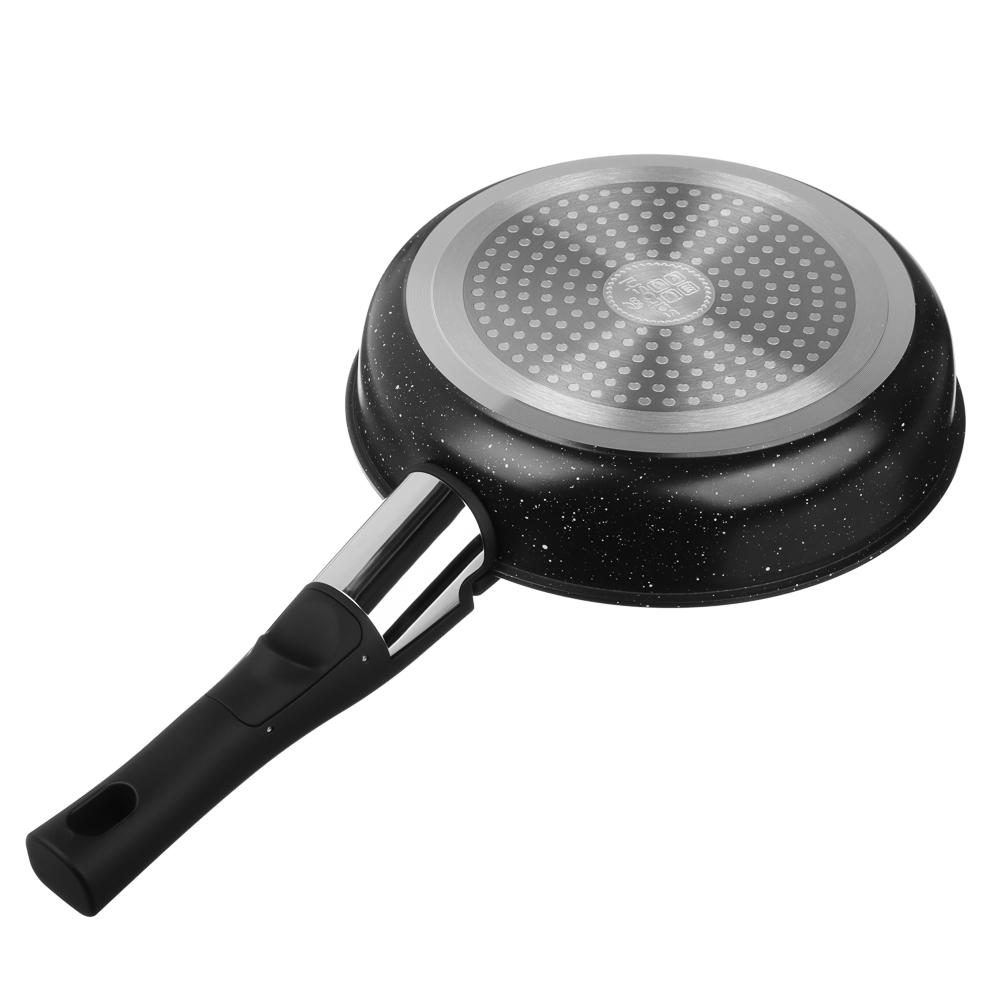 Набор посуды SATOSHI Анси 3 предмета, сковорода 20 см, 24 см+съемная ручка, антиприг. покрытие мрамор, индукция, арт.№ 846-752