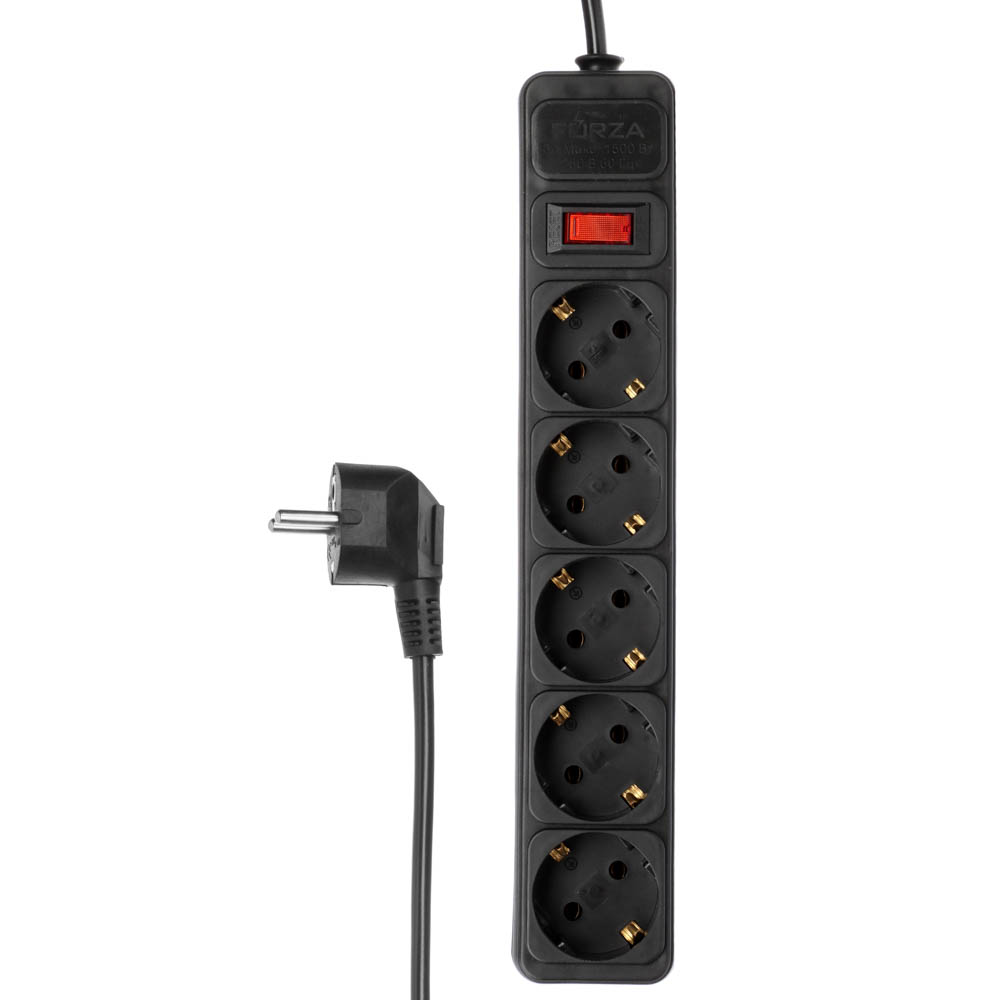 Удлинитель, сетевой фильтр 5 гнезд 2м BY 0.75 мм, арт.№ 907-314