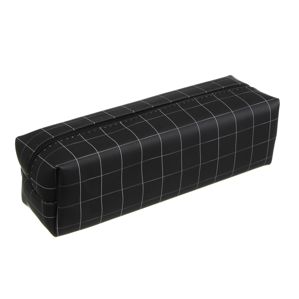 Пенал прямоугольный, 21x6x6см, "Ничего лишнего", искус. кожа с печатью, арт.№ 524-368