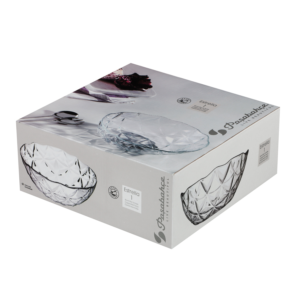 PASABAHCE Эстрелла Салатник 240мм, V-2500мл, стекло, инд. Упаковка, арт.№ 877-761