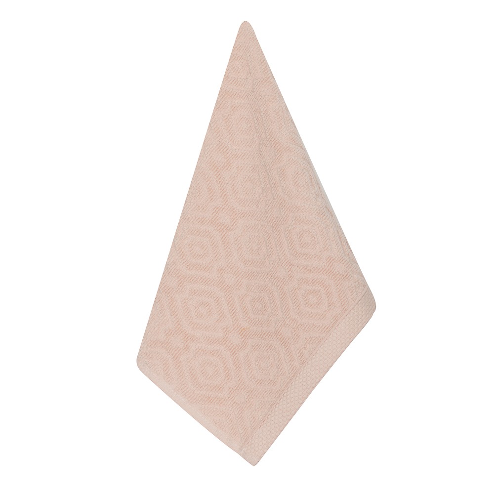 Полотенце кухонное махровое, 30х50см, 100% хлопок, Spany, Mosaic, персиковый, арт.№ 434-187