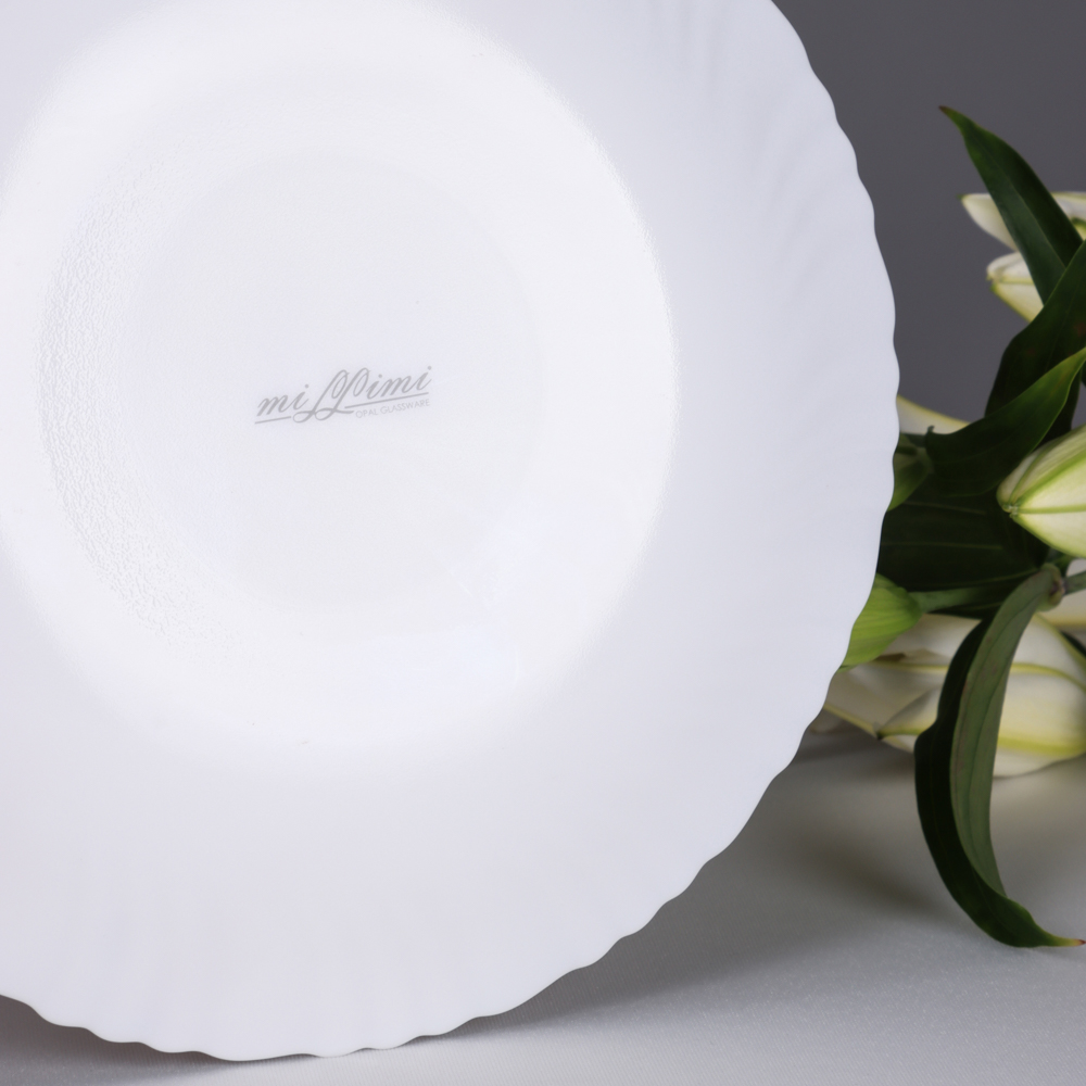 MILLIMI Бьянко Плюс Тарелка подстановочная, опаловое стекло, 24см, арт.№ 818-028