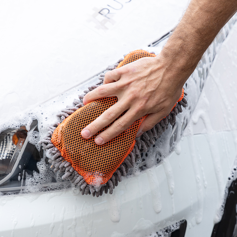 ЕРМАК Губка для мытья автомобиля с ворсом, 24x11,5x5,5 см, арт.№ 728-020