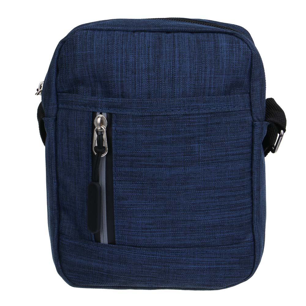 ЮL Глео Сумка мужская на длинном ремне, полиэстер, синий, МП-4, арт.№ 337-169