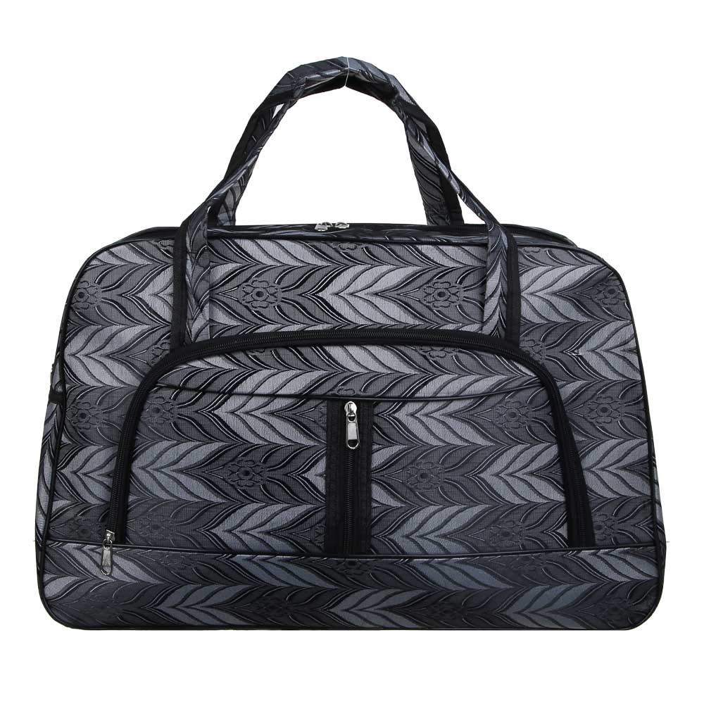 ЮL Сумка дорожная с длинным ремнем, полиэстер, 52х34х19см, серый, МП-5, арт.№ 337-171