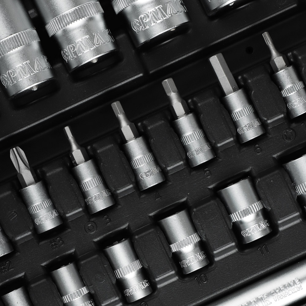 ЕРМАК Набор профессионального инструмента, 56 предм., арт.№ 736-095