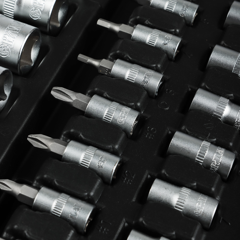 ЕРМАК Набор профессионального инструмента, 56 предм., арт.№ 736-095