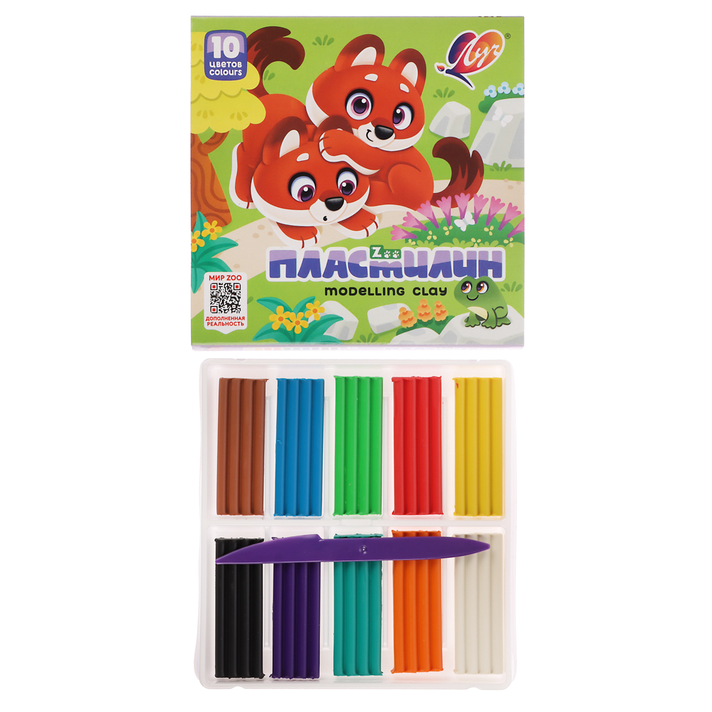 Пластилин "ZOO" 10 цветов, арт.№ 239-101