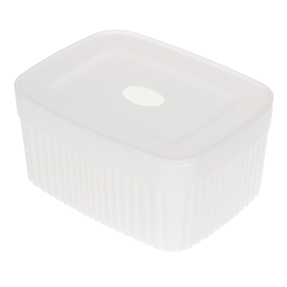 Коробка с крышкой VELVET, 150х115х70мм, 0,9л, светло-серый флэк, арт.№ 457-822