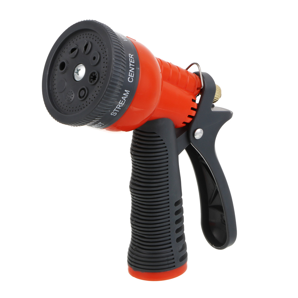 INBLOOM Набор для полива (пистолет 8 реж- 1шт., 3/4" коннектор- 2шт., 1/2"-3/4" штуцер-1шт.) ПП, арт.№ 167-040