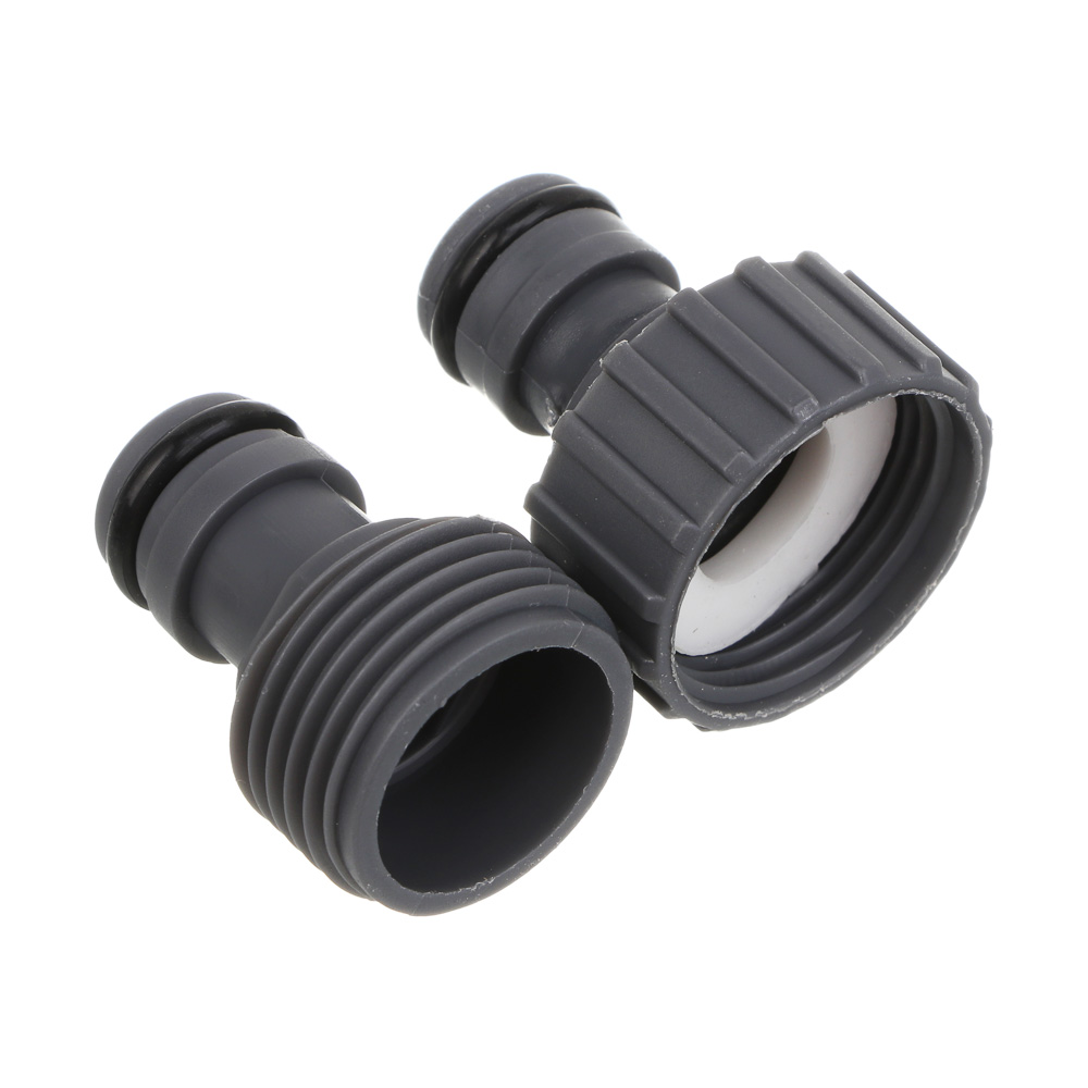 INBLOOM Набор для полива (пистолет 8 реж- 1шт., 3/4" коннектор- 2шт., 1/2"-3/4" штуцер-1шт.) ПП, арт.№ 167-040