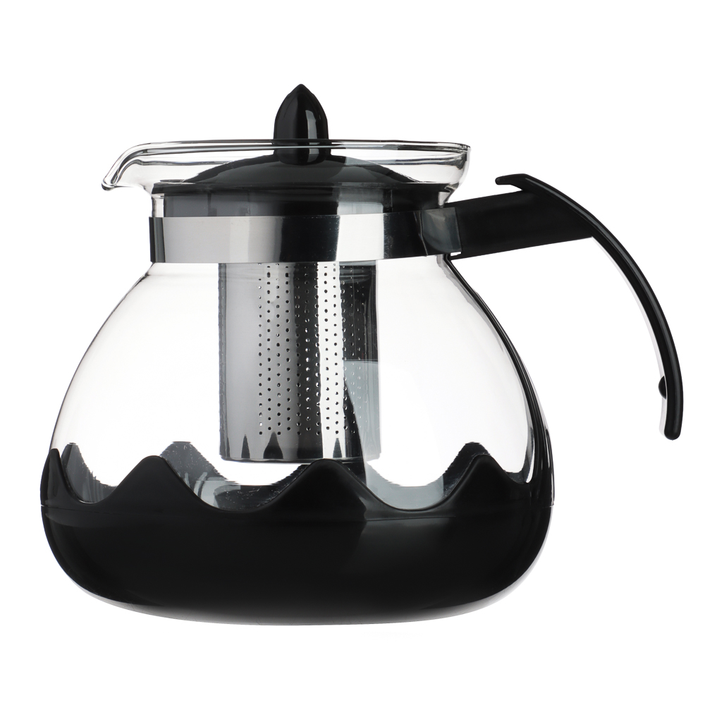 VETTA Классик Чайник заварочный 1,5л, стекло, нерж.сталь, арт.№ 850-273