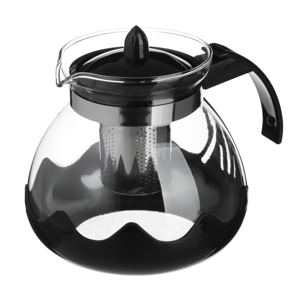 VETTA Классик Чайник заварочный 1,5л, стекло, нерж.сталь, арт.№ 850-273