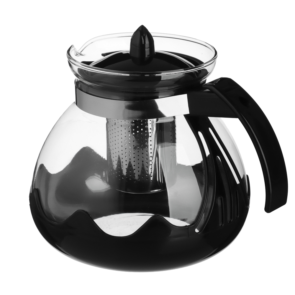 VETTA Классик Чайник заварочный 1,5л, стекло, нерж.сталь, арт.№ 850-273