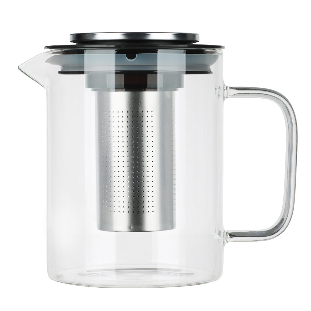 SATOSHI Монблан Чайник заварочный 1200мл, стекло, нерж.сталь, арт.№ 850-274