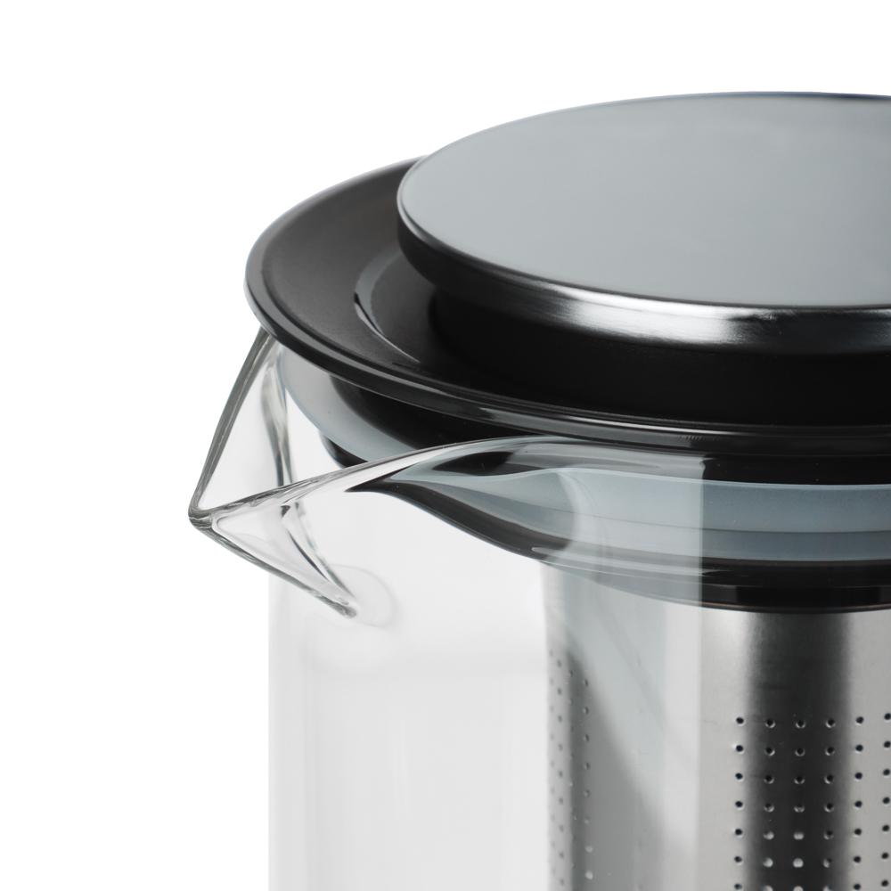 SATOSHI Монблан Чайник заварочный 1200мл, стекло, нерж.сталь, арт.№ 850-274