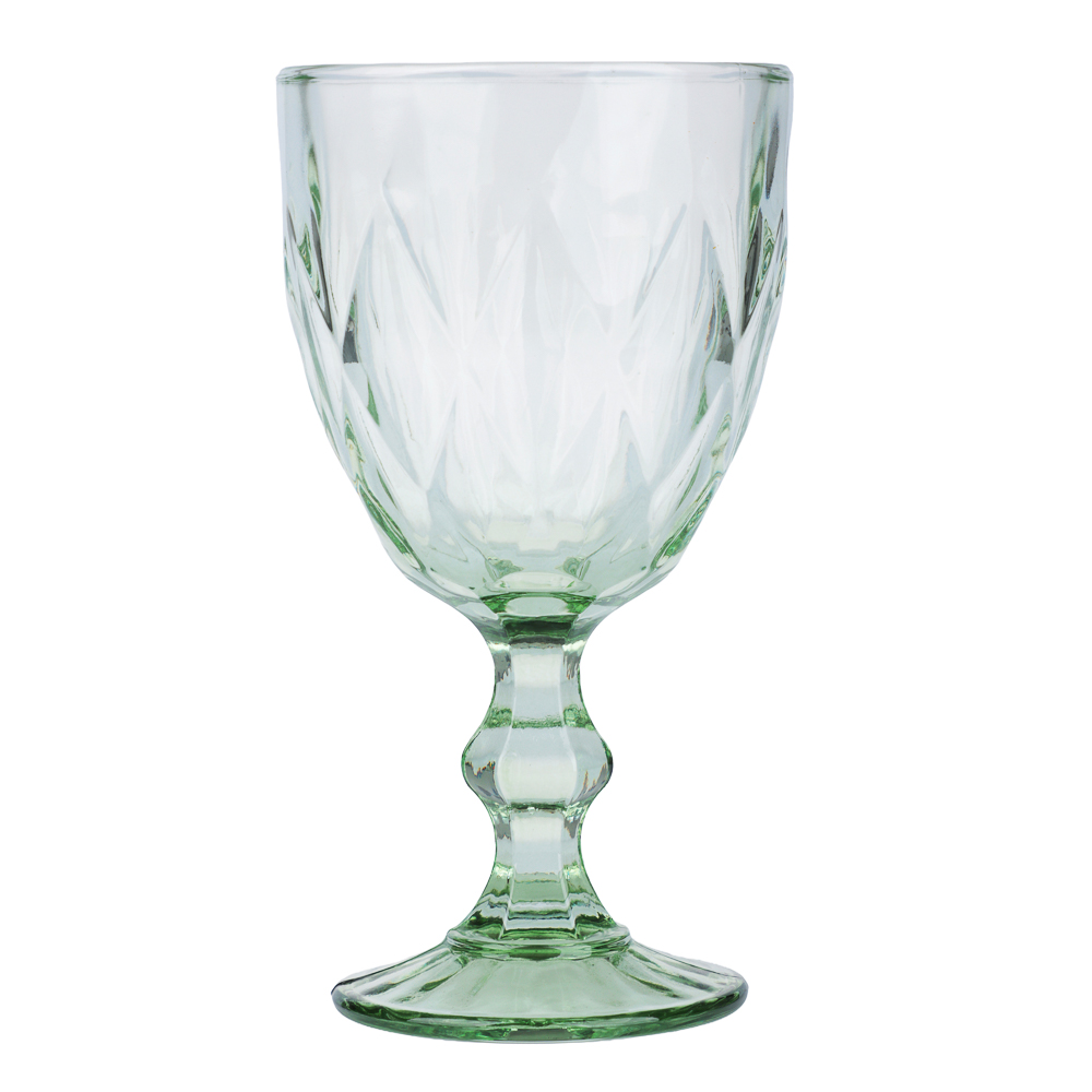 Бокал для вина тм MILLIMI Ромб, 320мл, стекло, цвет, арт.№ 878-710