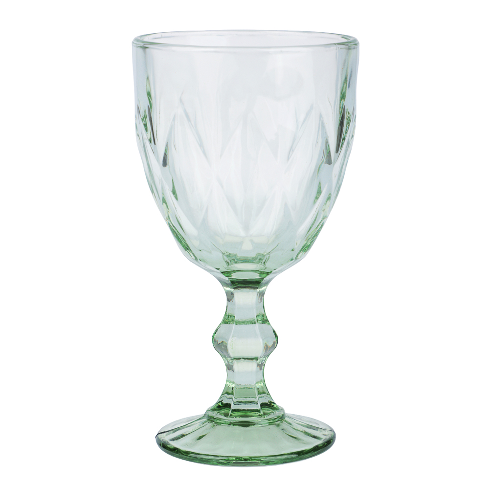 Бокал для вина тм MILLIMI Ромб, 320мл, стекло, цвет, арт.№ 878-710