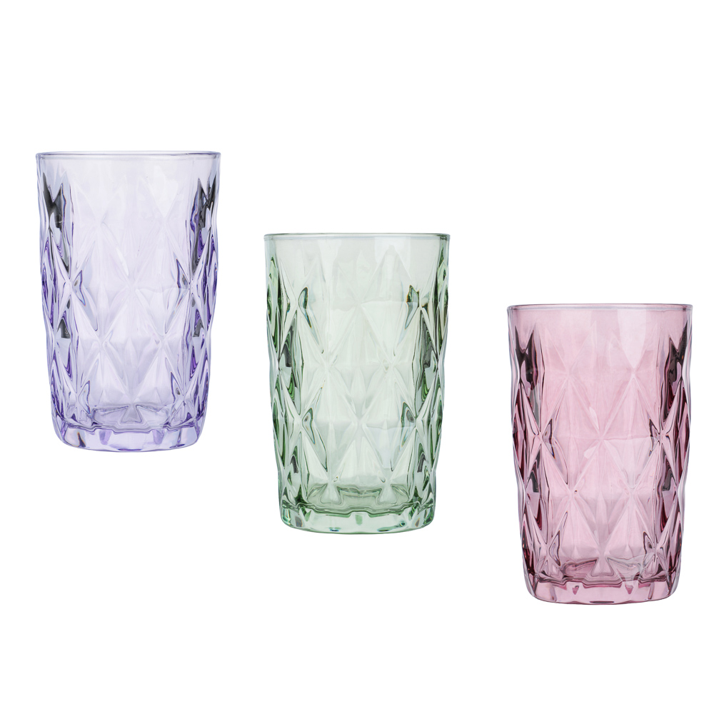 Стакан тм MILLIMI Ромб, 350мл, стекло, арт.№ 878-711