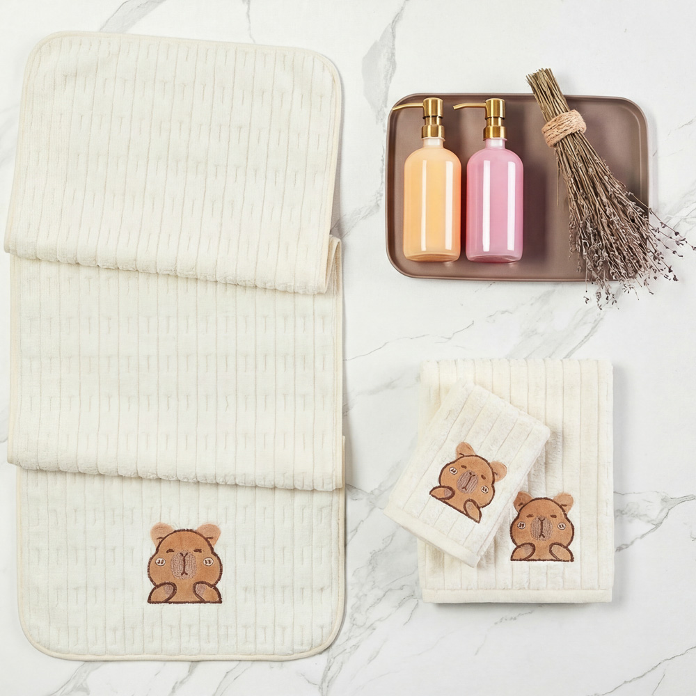 PROVANCE Капибары Полотенце супервпитывающее, 70х120см, 80% полиэстер, 20% полиамид, 280гр/м, 4 цв., арт.№ 484-216