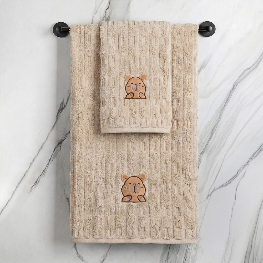 PROVANCE Капибары Полотенце супервпитывающее, 70х120см, 80% полиэстер, 20% полиамид, 280гр/м, 4 цв., арт.№ 484-216