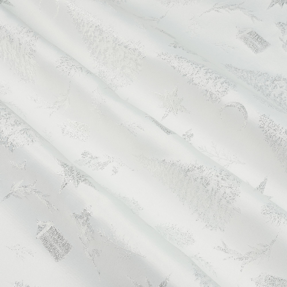 PROVANCE Ноэль Скатерть текстильная 140х180см с водоотталкив.пропиткой, 85% полиэстер 15% люрекс, арт.№ 492-158