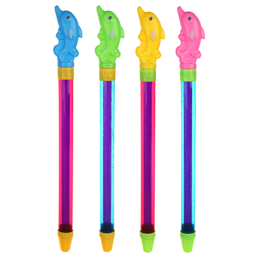 ИГРОЛЕНД Водная пушка с ручкой "Дельфинчик, 42х3х5см, 4 дизайна, арт.№ 277-139