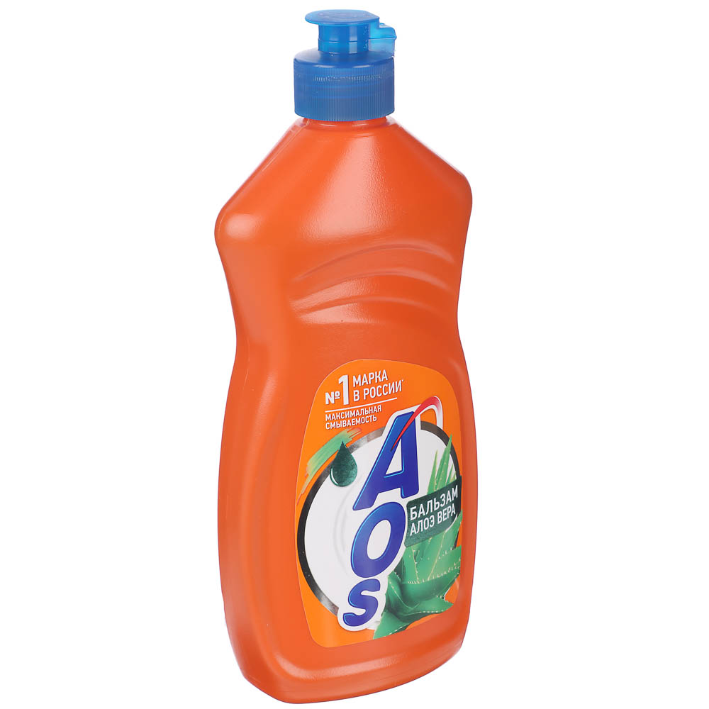 Средство для мытья посуды AOS Бальзам/Алоэ вера/Лимон/Вишня,п/б,450г, арт.№ 992-060