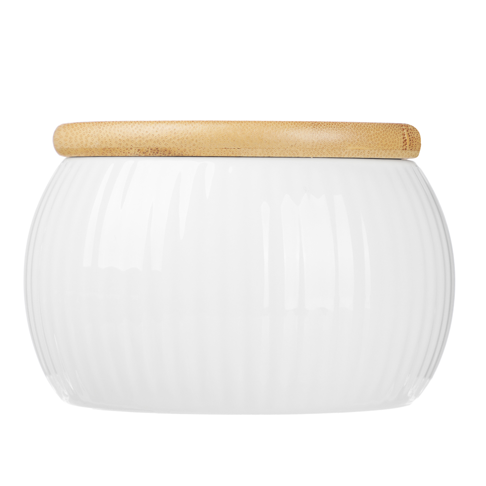 Сахарница тм MILLIMI, 300мл, фарфор, бамбук, арт.№ 816-272