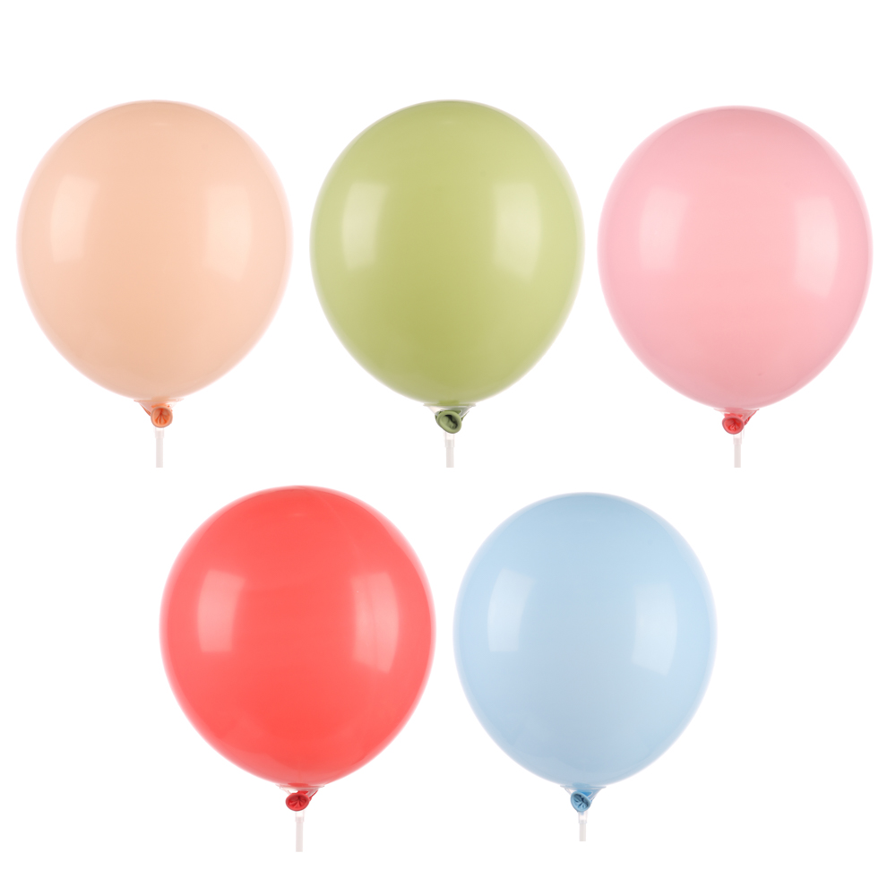 Набор воздушных шаров 10шт, тм Веселая Затея, 30см, макарунс, арт.№ 518-279
