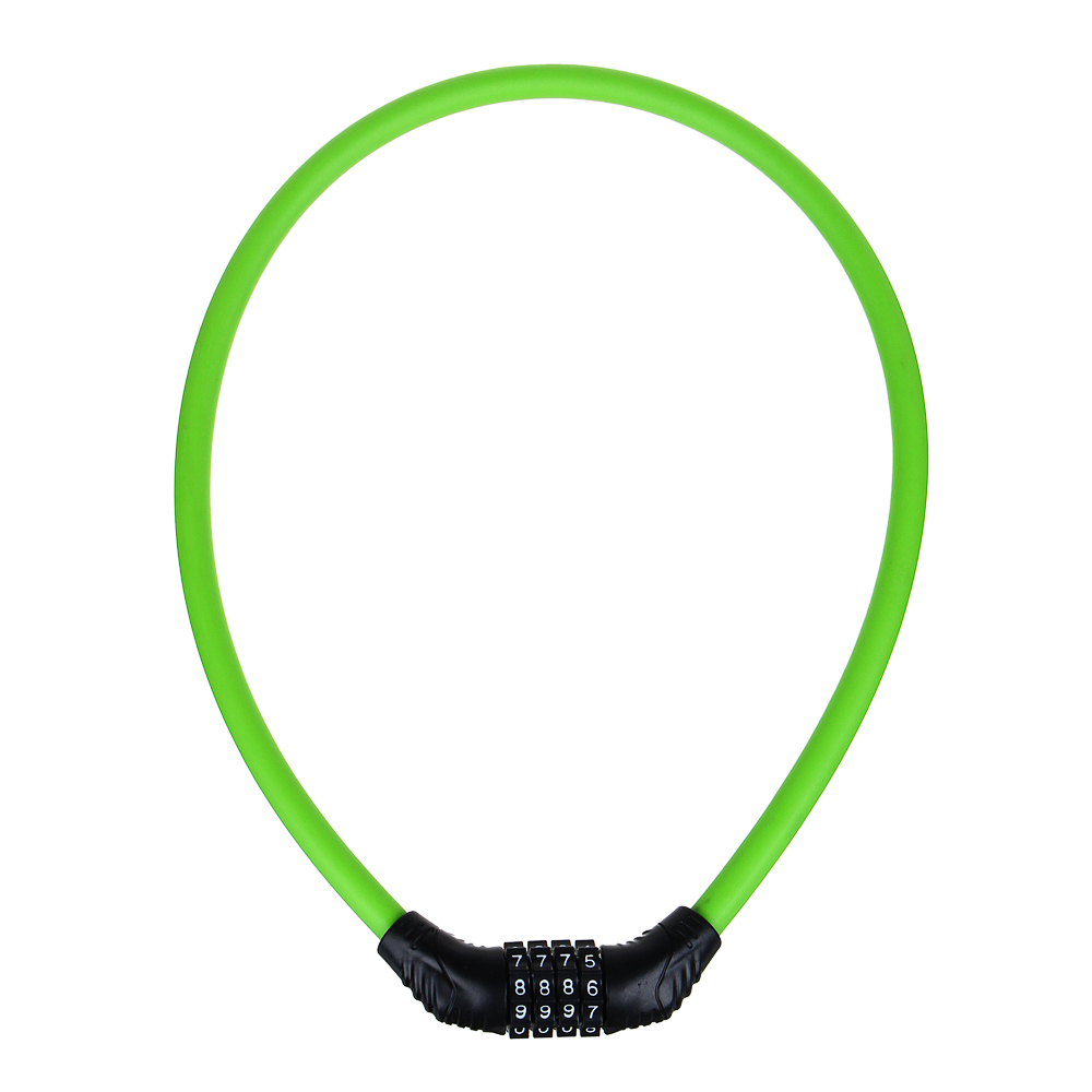 VETTA Замок велосипедный, 12x800мм, с матовым кодовым замком из 4 цифр, 2 цвета, арт.№ 468-105