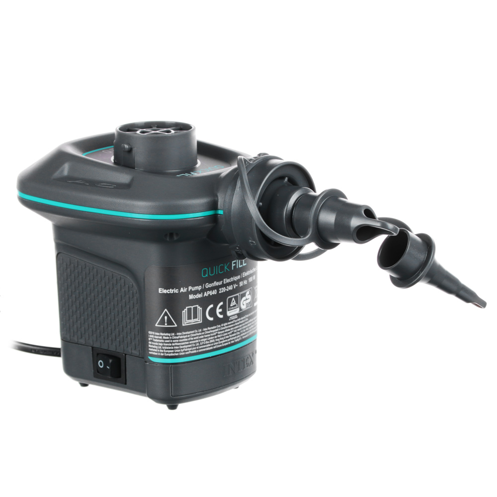 INTEX Насос электрический 220-240В Quick-Fill, 650л/м, 3 насадки в комплекте, 66640, арт.№ 045-002