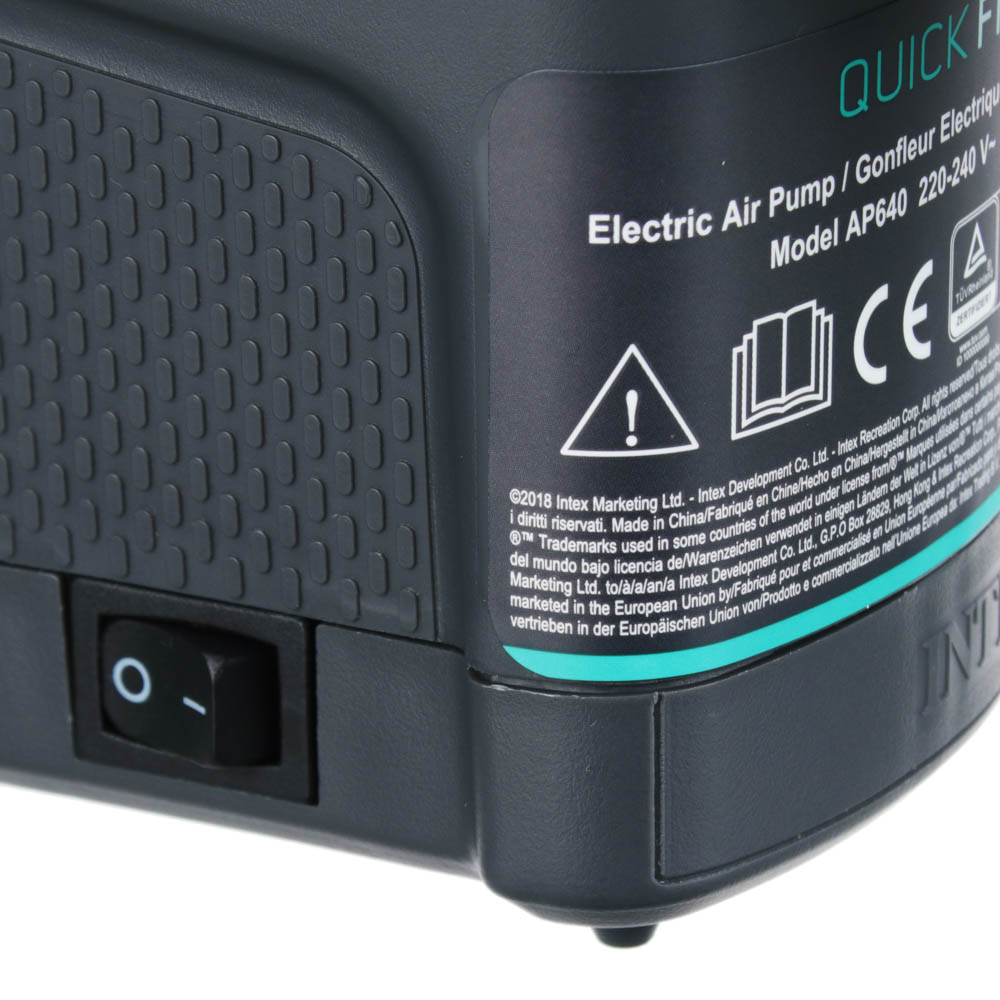 INTEX Насос электрический 220-240В Quick-Fill, 650л/м, 3 насадки в комплекте, 66640, арт.№ 045-002