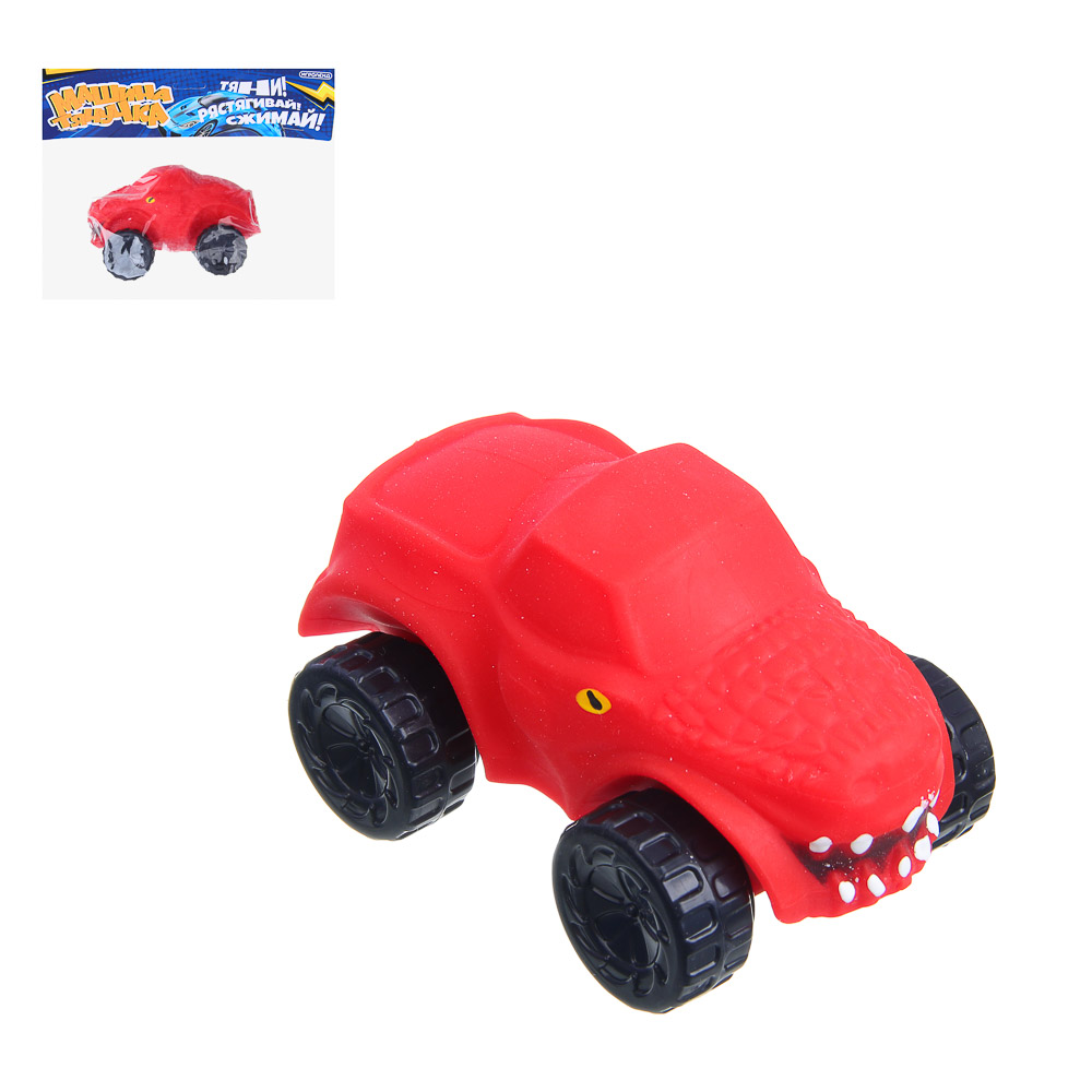 ИГРОЛЕНД Машинка растягивающаяся "Тянучка", песок, полимер, РР, 17х19х6,5 см, 6 дизайнов, арт.№ 292-431