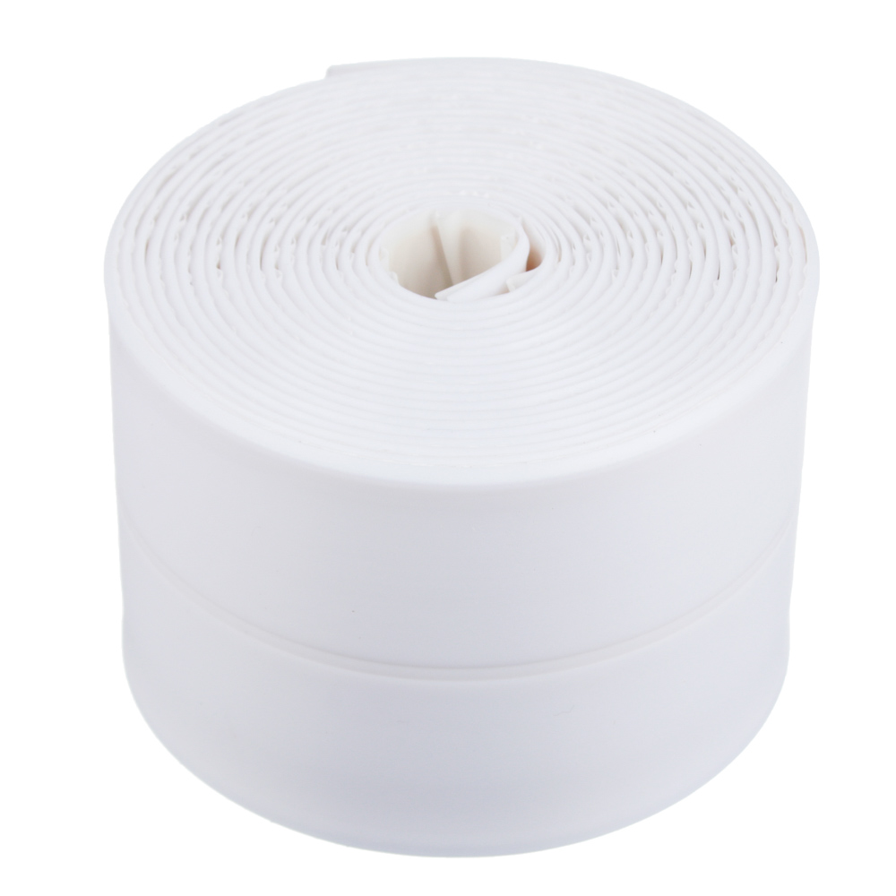 ЕРМАК Лента бордюрная самоклеящаяся белая 60ммх3,35м, полиэтилен, арт.№ 472-032