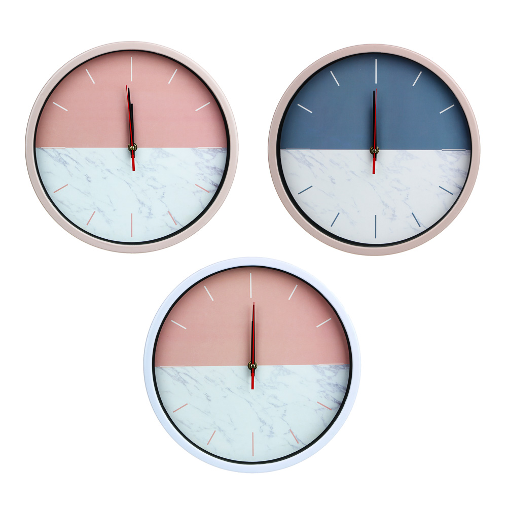 LADECOR CHRONO Часы настенные, круглые, 30 см, пластик, 3 цвета, арт.19-7, арт.№ 581-054