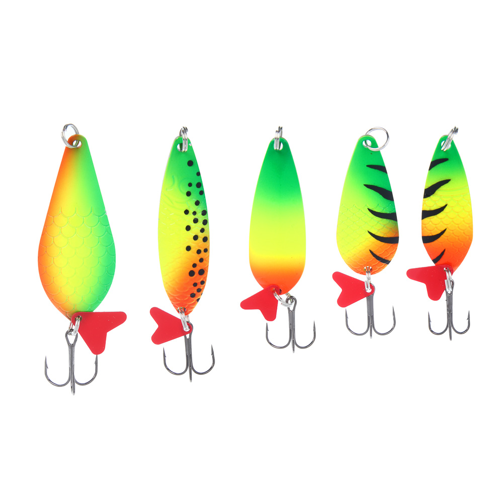 Блесна колеблющаяся "Щука" тм AZOR FISHING, кислотная, 5 видов, арт.№ 145-158